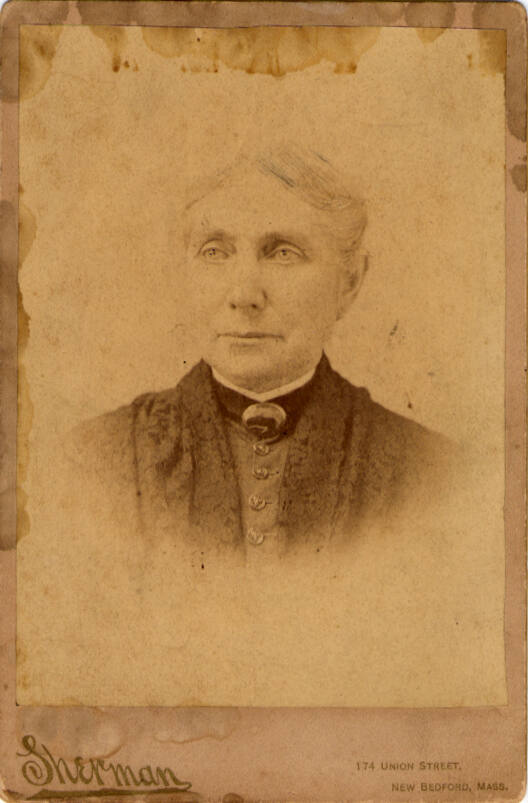 A portrait of Charlotte Sherman DeHart, Courtesy of the New Bedford Whaling Museum
